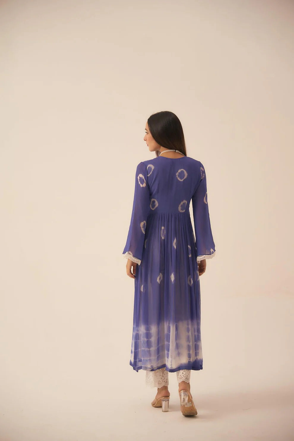 Pearl sapphire Georgette Kurta for Women