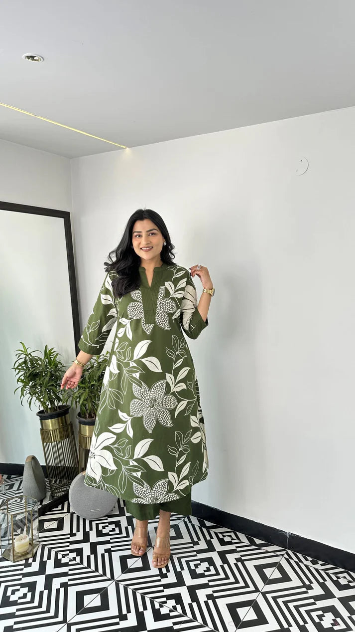 Aster Green Kurta Pants