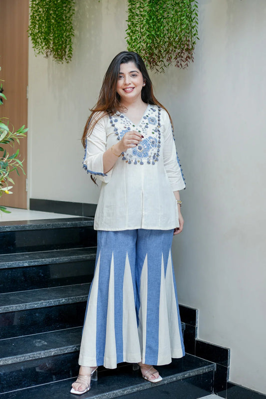 Lehri Embroidered Co ord Set