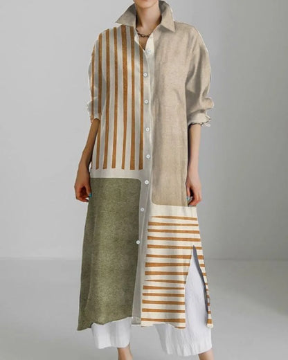 Stripe Shirt Dress