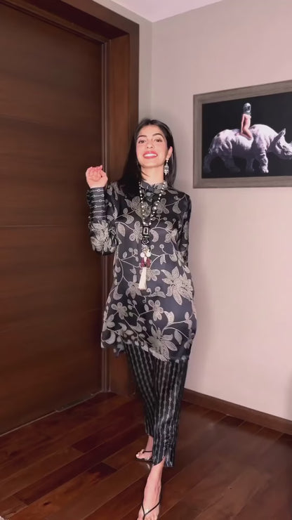 Black Facile Co-ord Set